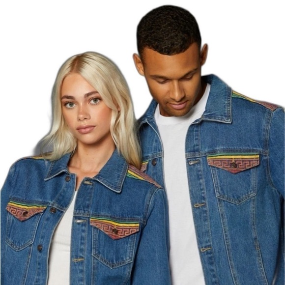 Disney Parks 25th Anniversary Hercules Embroidered Denim Jean Jacket - XL - Picture 5 of 16